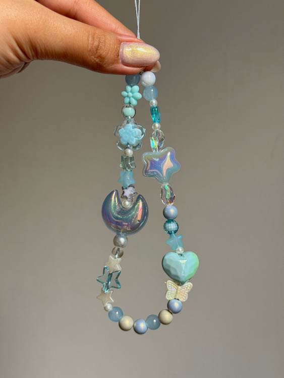 آویز موبایل فانتزی طرح ماه شبتاب دخترانه